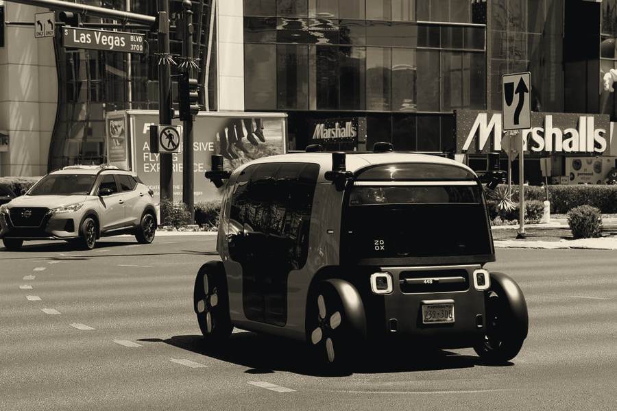 Zoox robotaxi in Las Vegas